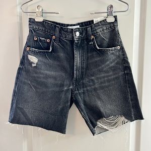 ZARA  Distressed Bermuda Shorts - midrise/loose - US 0/32 - NWT